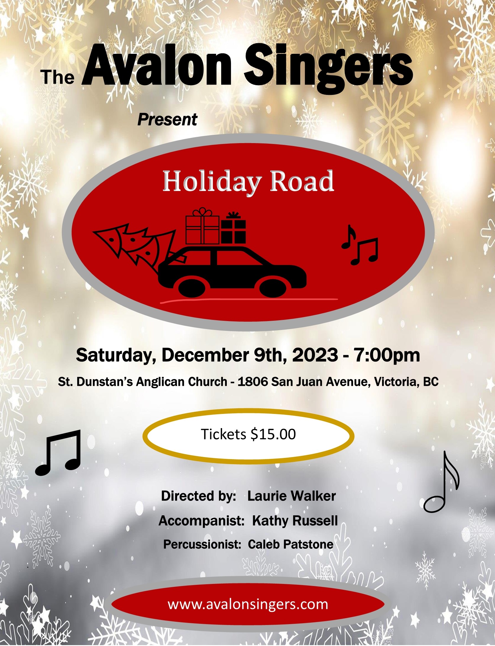 The program will be posted close to concert time.