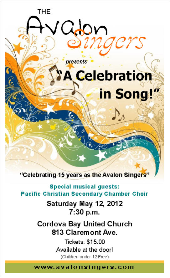 Avalon Singers 15th Anniversary Spring Concert